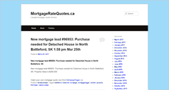 Desktop Screenshot of mortgageratequotes.ca