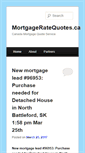 Mobile Screenshot of mortgageratequotes.ca