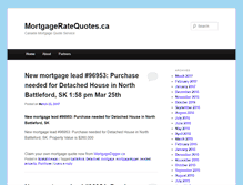 Tablet Screenshot of mortgageratequotes.ca